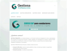 Tablet Screenshot of gestionaformacion.com